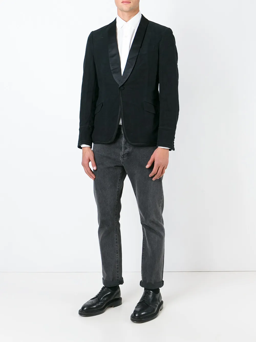 Junya Watanabe One-button Blazer In Black