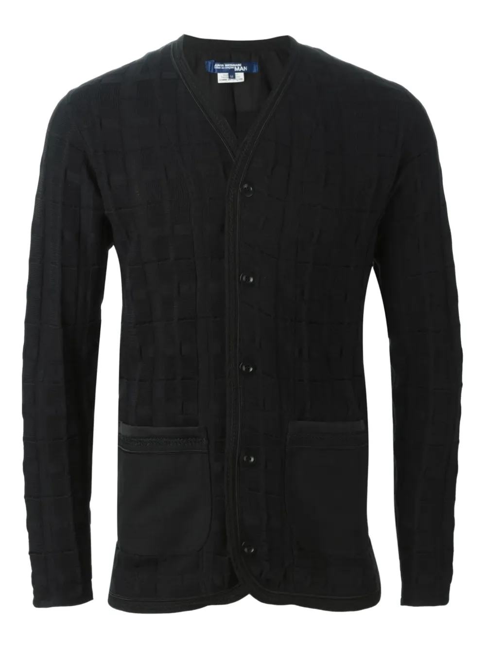 Junya Watanabe MAN textured cardigan | Black | Image 1