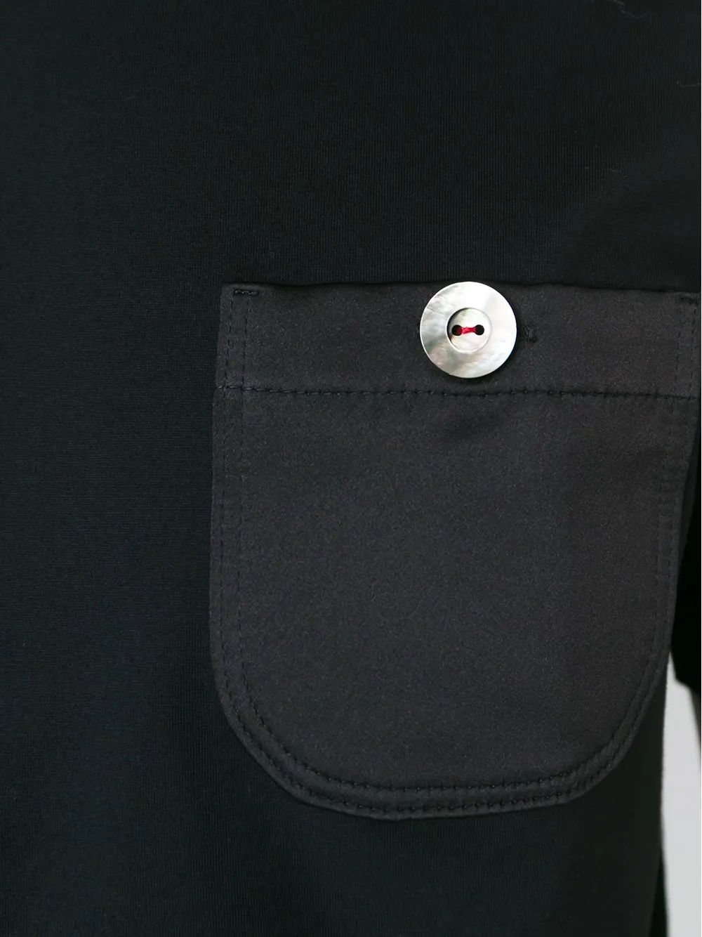 Junya Watanabe MAN patch pocket T-shirt Zwart