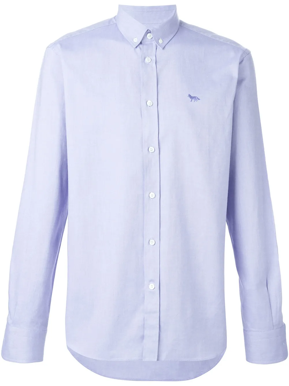 Maison Kitsuné button down shirt Blauw