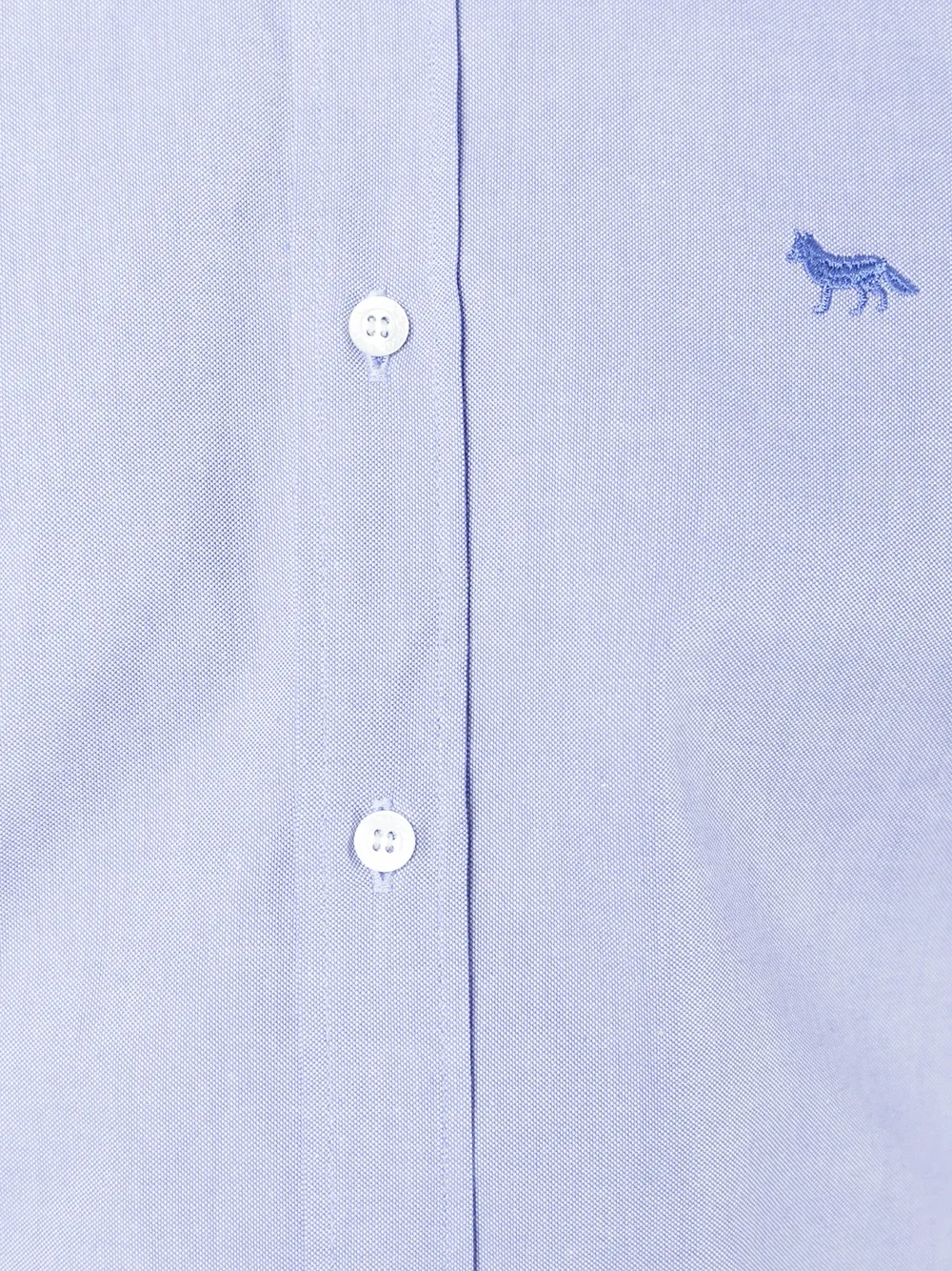 Maison Kitsuné button down shirt Blauw