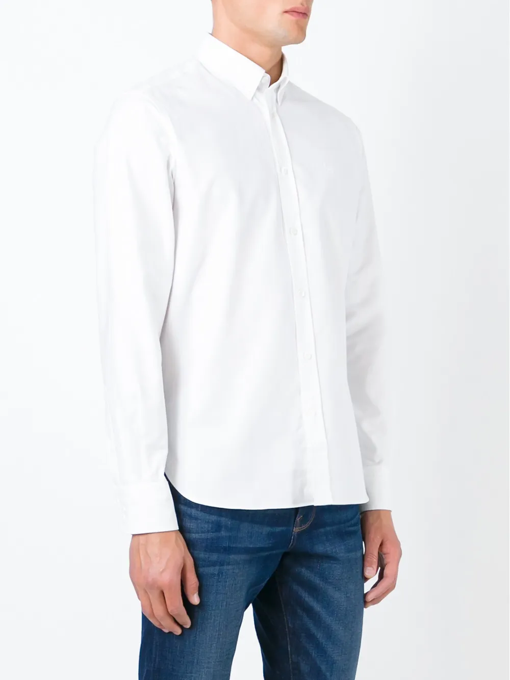Maison Kitsuné button down shirt Wit