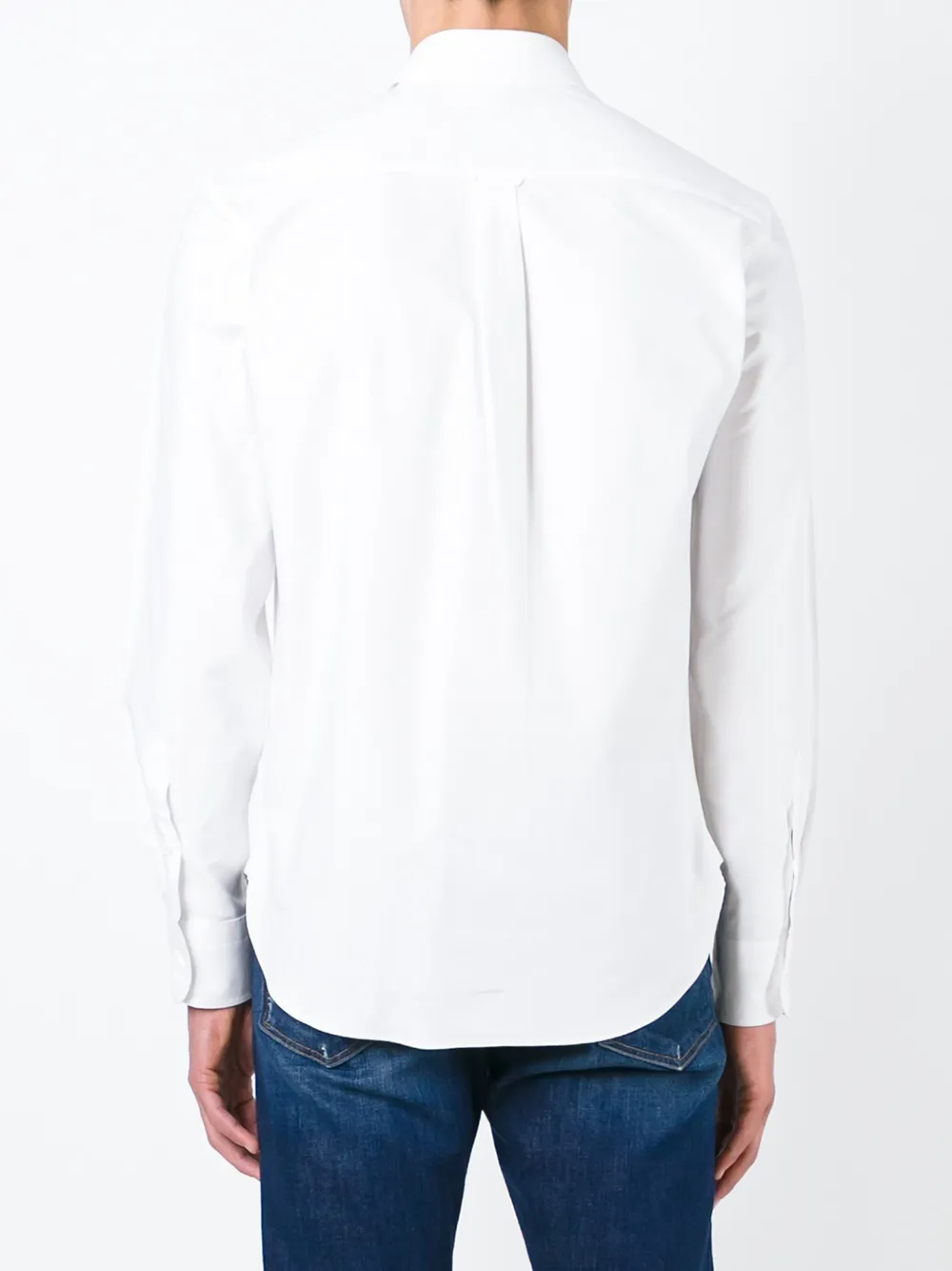 Maison Kitsuné button down shirt Wit