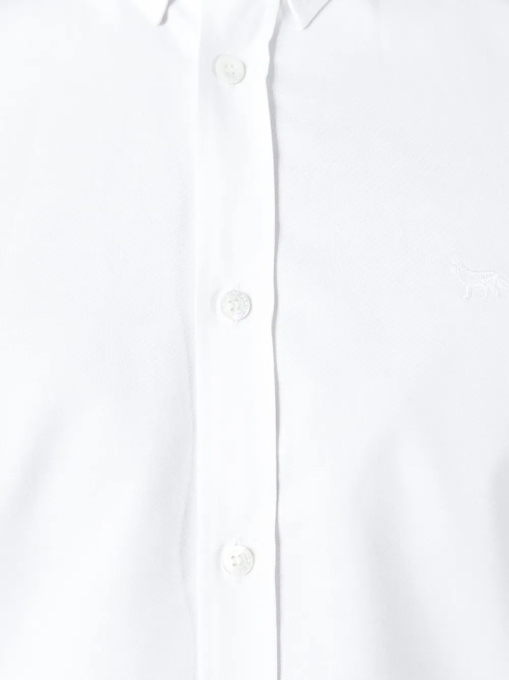 Maison Kitsuné button down shirt Wit