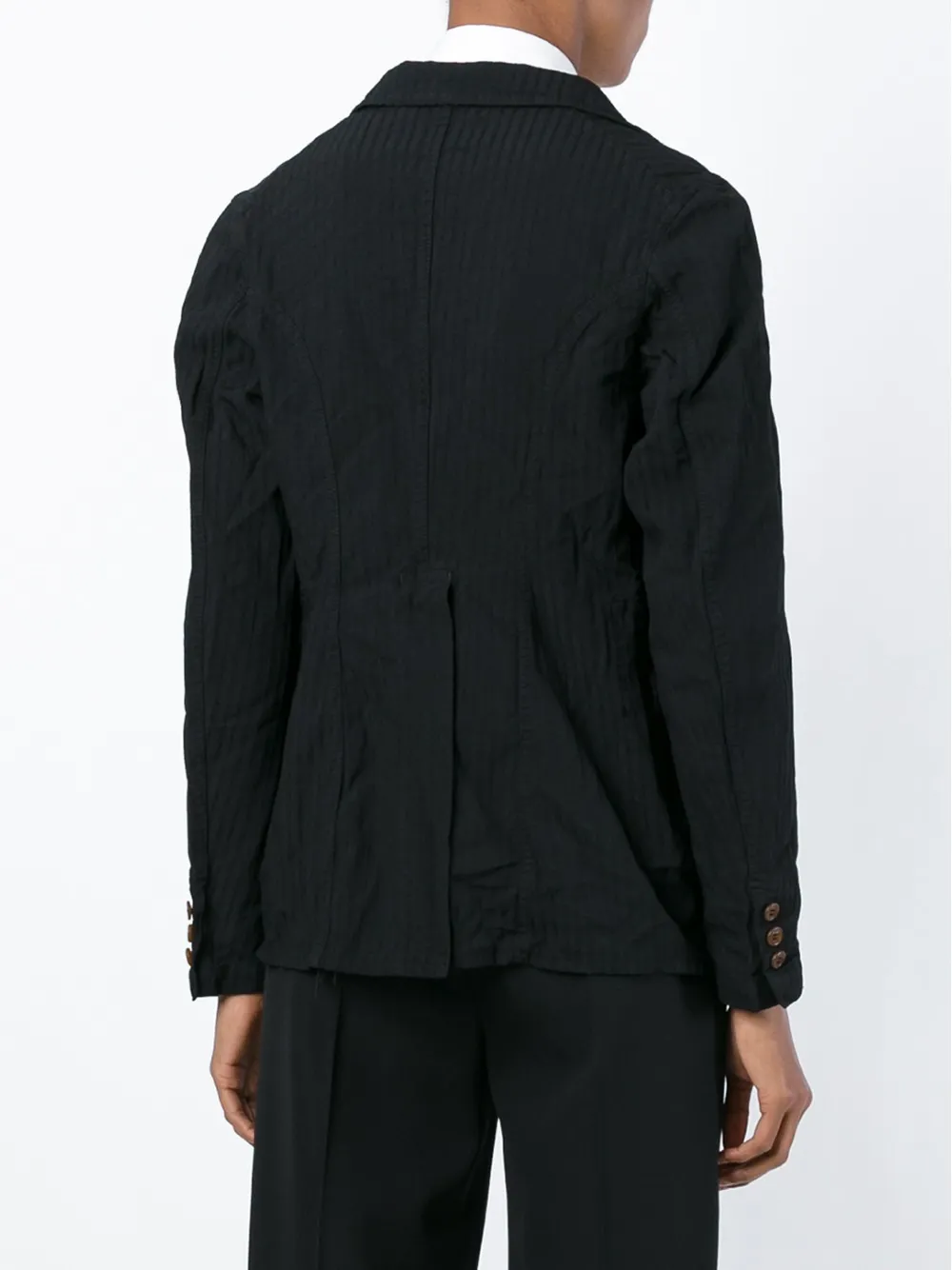 Comme Des Garçons Jacquard Stripe Jacket In Black