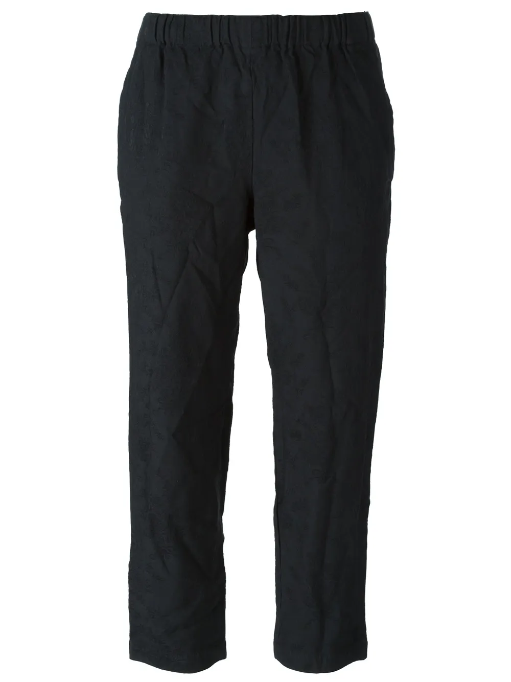 Comme Des Garçons Cropped Trousers In Black