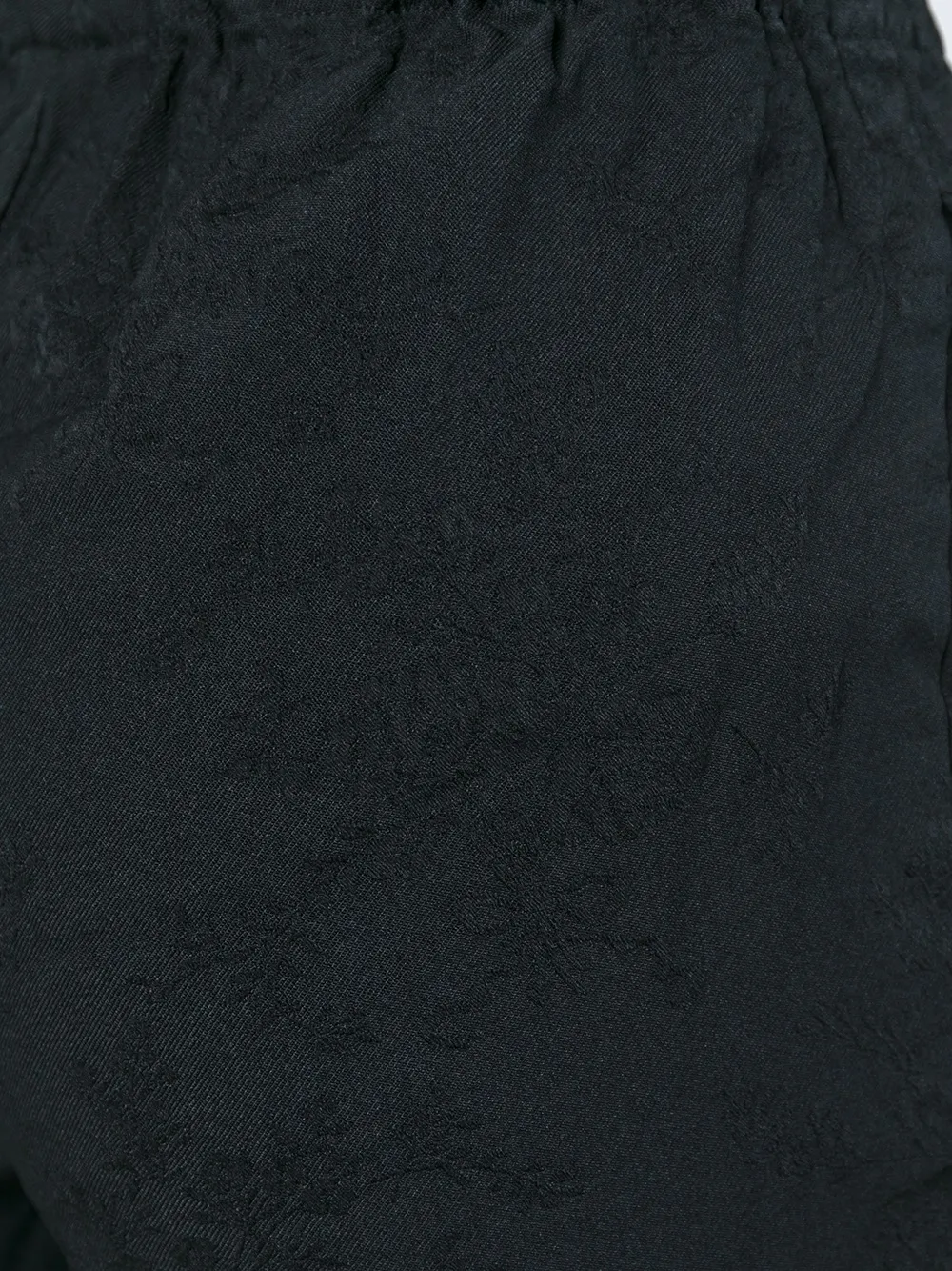 Comme Des Garçons Cropped Trousers In Black