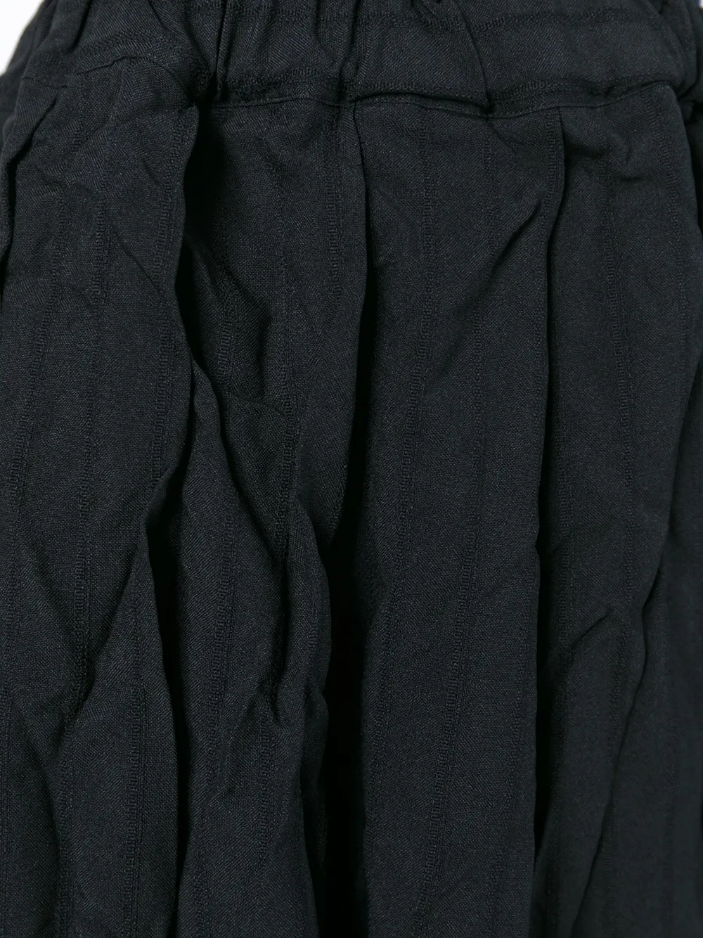Comme Des Garçons Comme Des Garçons creased pleated skirt Zwart