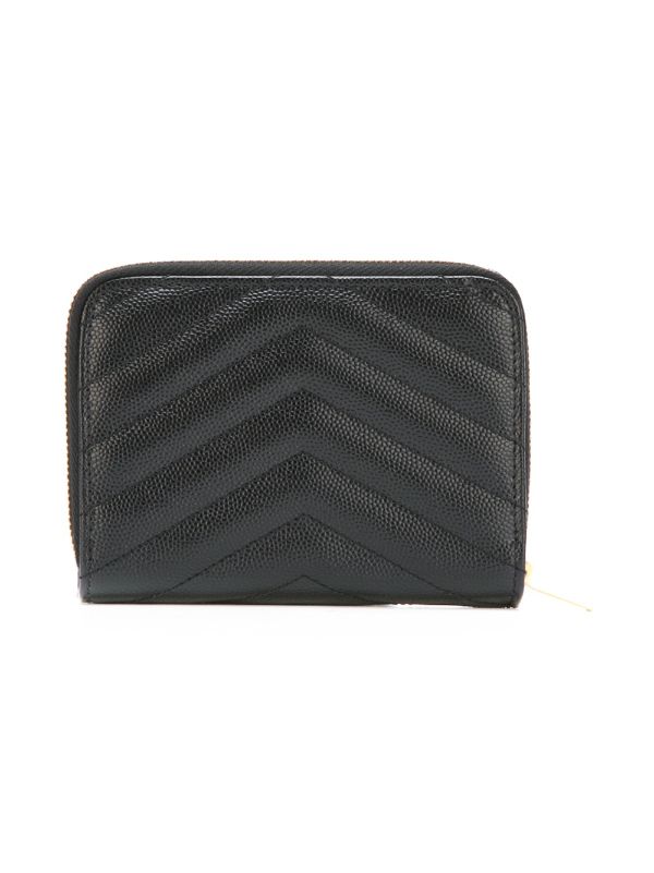 saint laurent monogram compact wallet