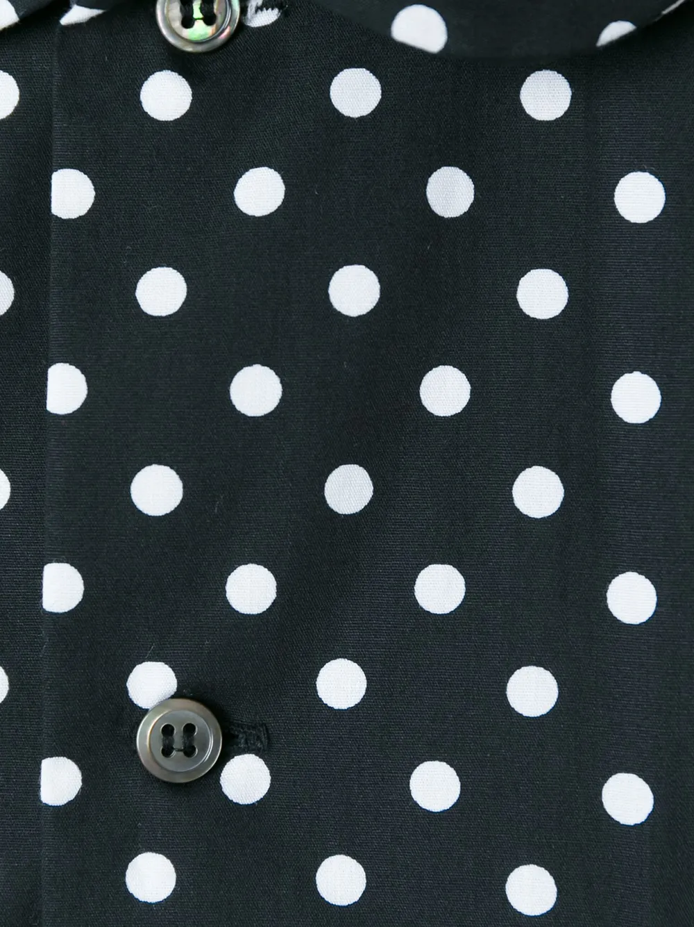 Comme Des Garçons Polka Dot Shirt In Black