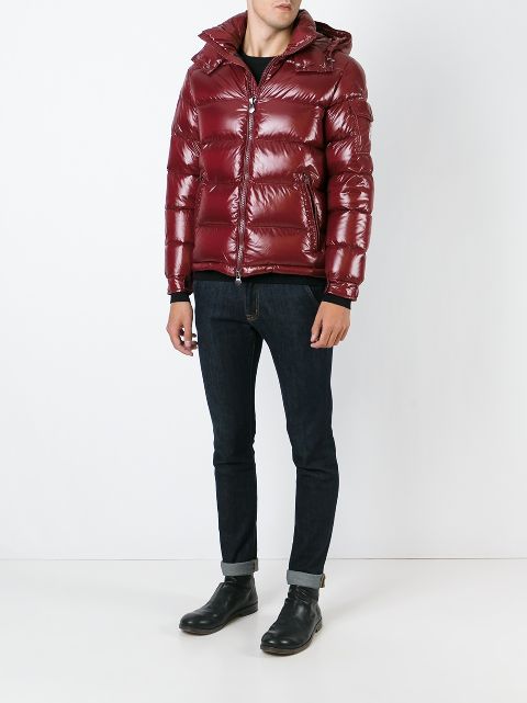 burgundy moncler maya