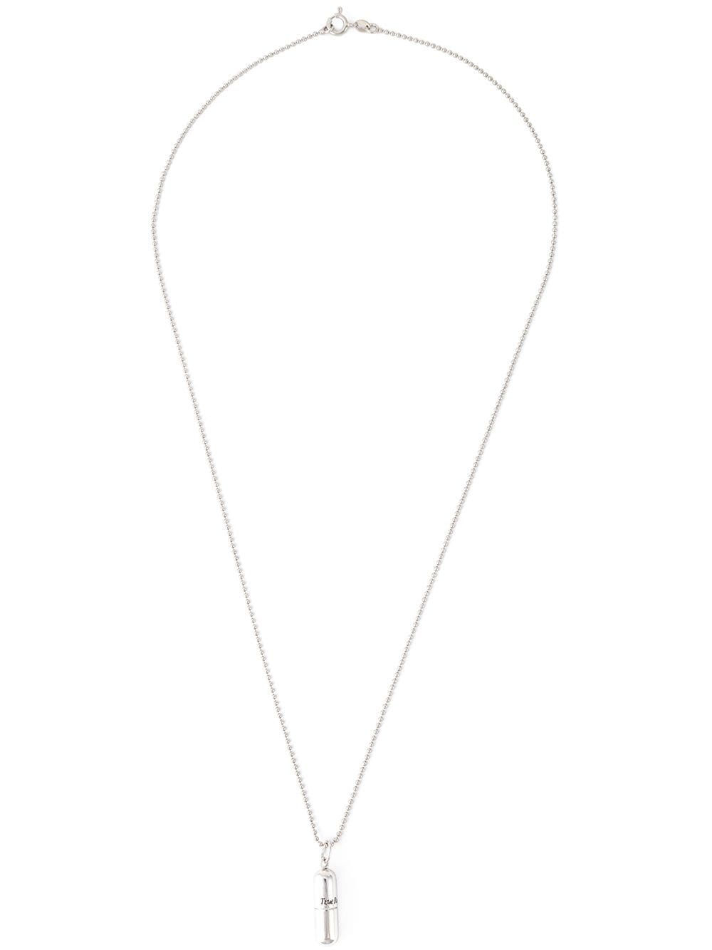 Shop True Rocks 'pill' Necklace In Metallic