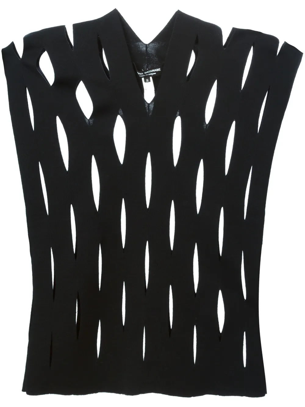 Junya Watanabe cut-out knitted top | Black | Image 1