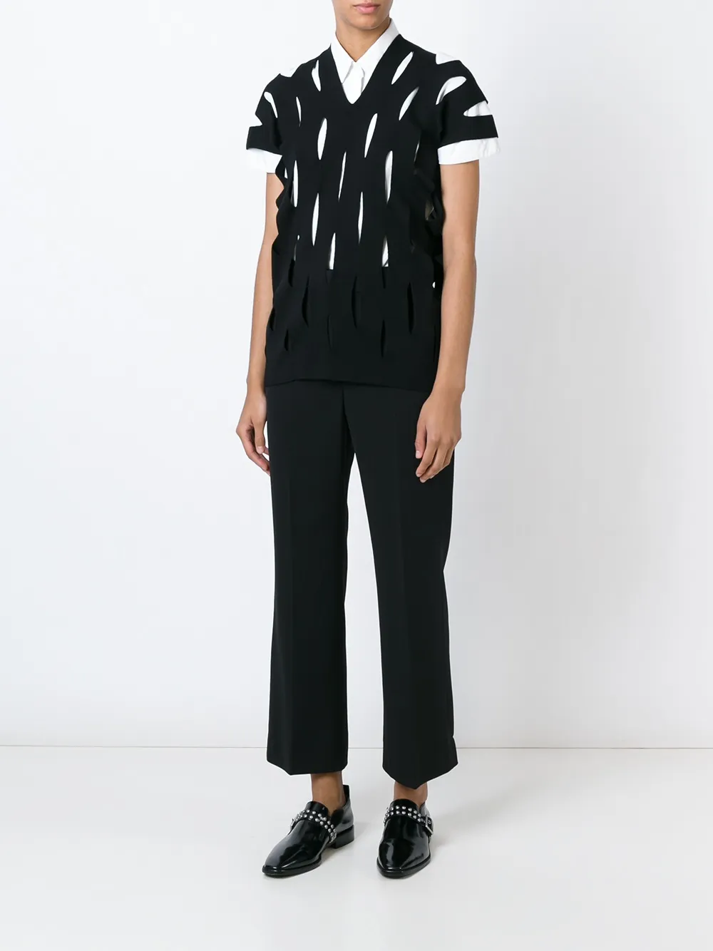 Junya Watanabe cut-out knitted top | Sweaters | Image 2