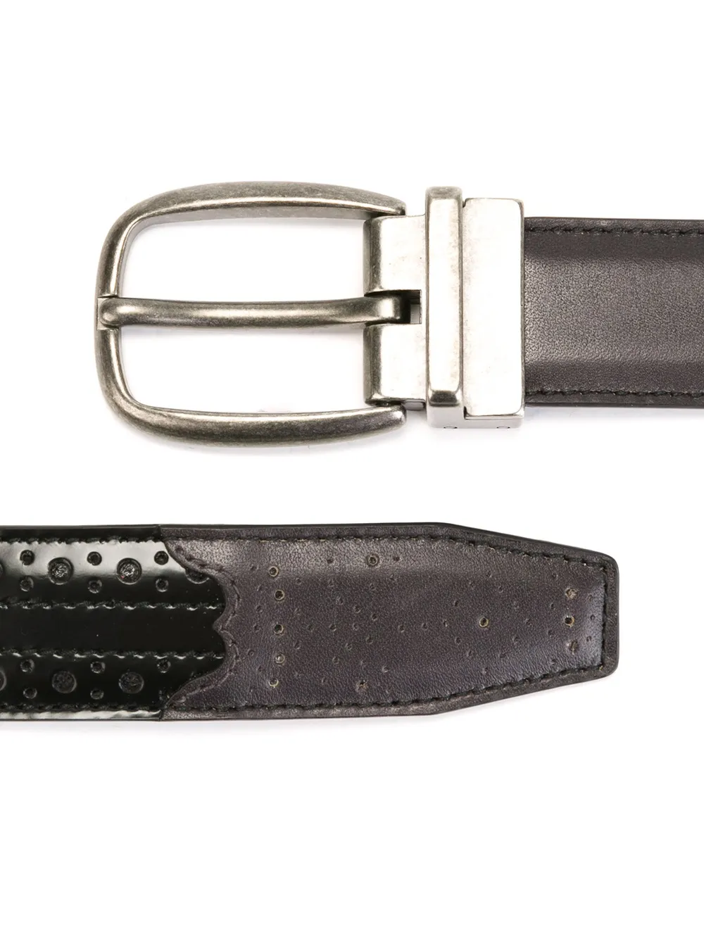 Dolce & Gabbana perforated detail belt Grijs