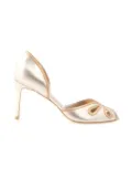 Sarah Chofakian Dancing House 75mm metallic pumps