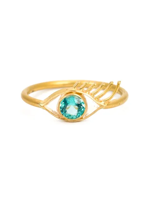MARIE HELENE DE TAILLAC MARIE HELENE DE TAILLAC 22KT GOLD EYE RING - METALLIC