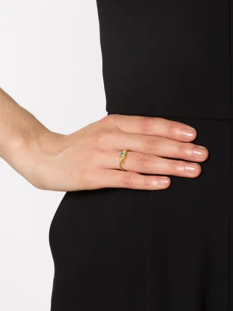 MARIE HELENE DE TAILLAC MARIE HELENE DE TAILLAC 22KT GOLD EYE RING - METALLIC