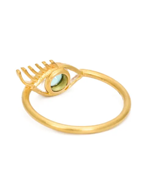 MARIE HELENE DE TAILLAC MARIE HELENE DE TAILLAC 22KT GOLD EYE RING - METALLIC