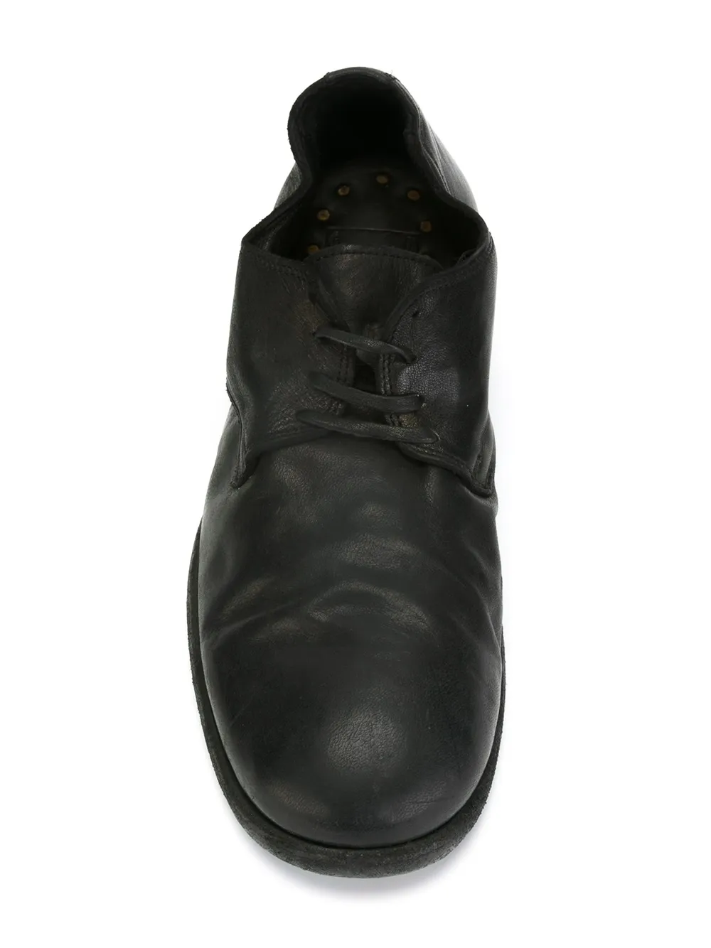 Guidi distressed Derby shoes Zwart