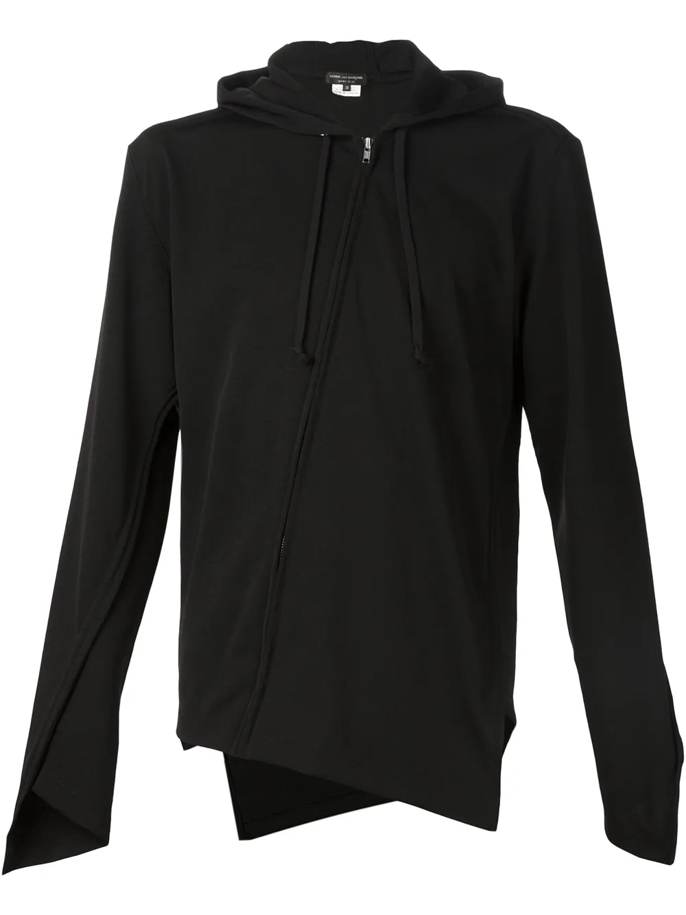 Comme des Garçons Homme Plus asymmetric zip sweater | Black | Image 1
