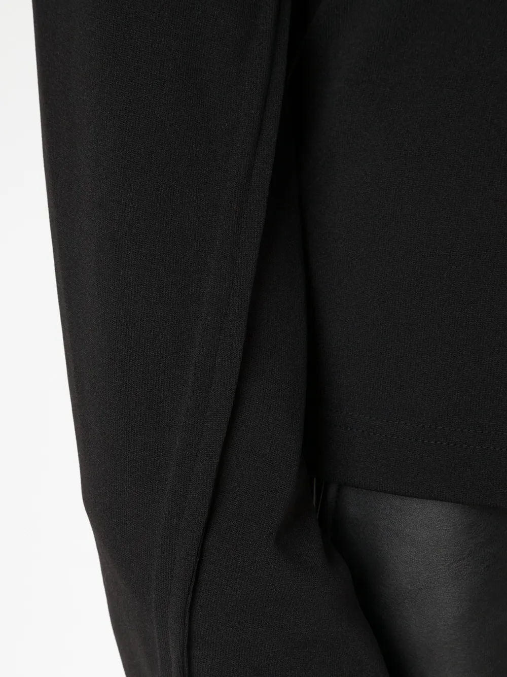 Comme des Garçons Homme Plus asymmetric zip sweater Zwart