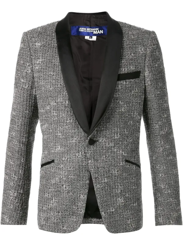 ジャケット・アウター junya watanabe man 24aw tweed blazer Junya Watanabe MAN Formal Blazer | Grey | FARFETCH ID