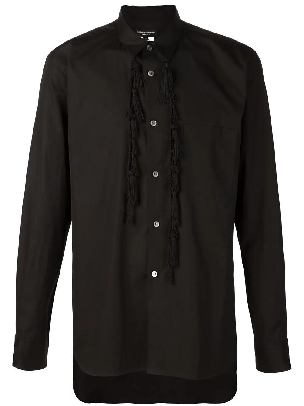 Comme des Garçons Homme Plus tassel shirt | Black | Image 1