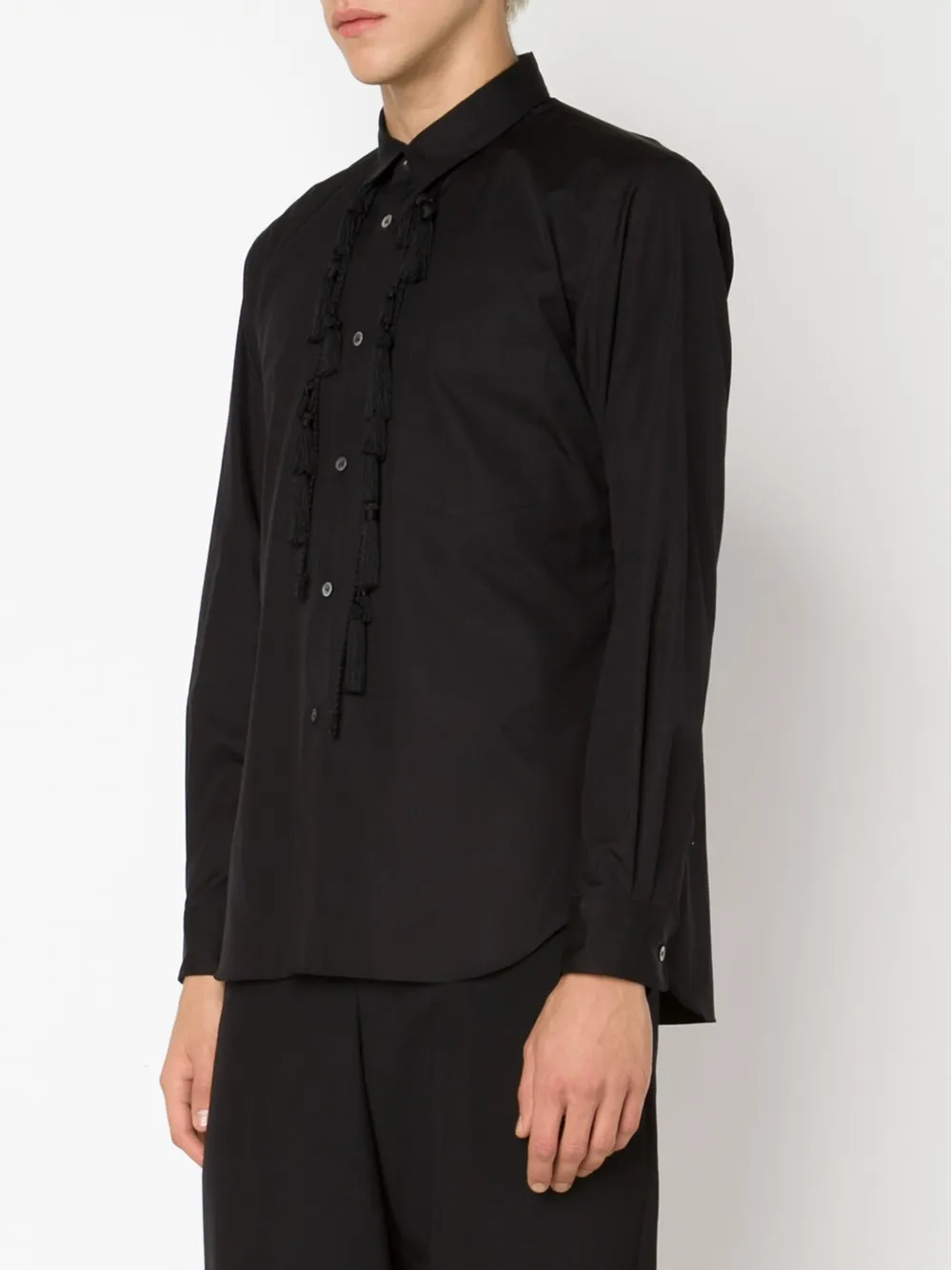 Comme des Garçons Homme Plus tassel shirt Zwart