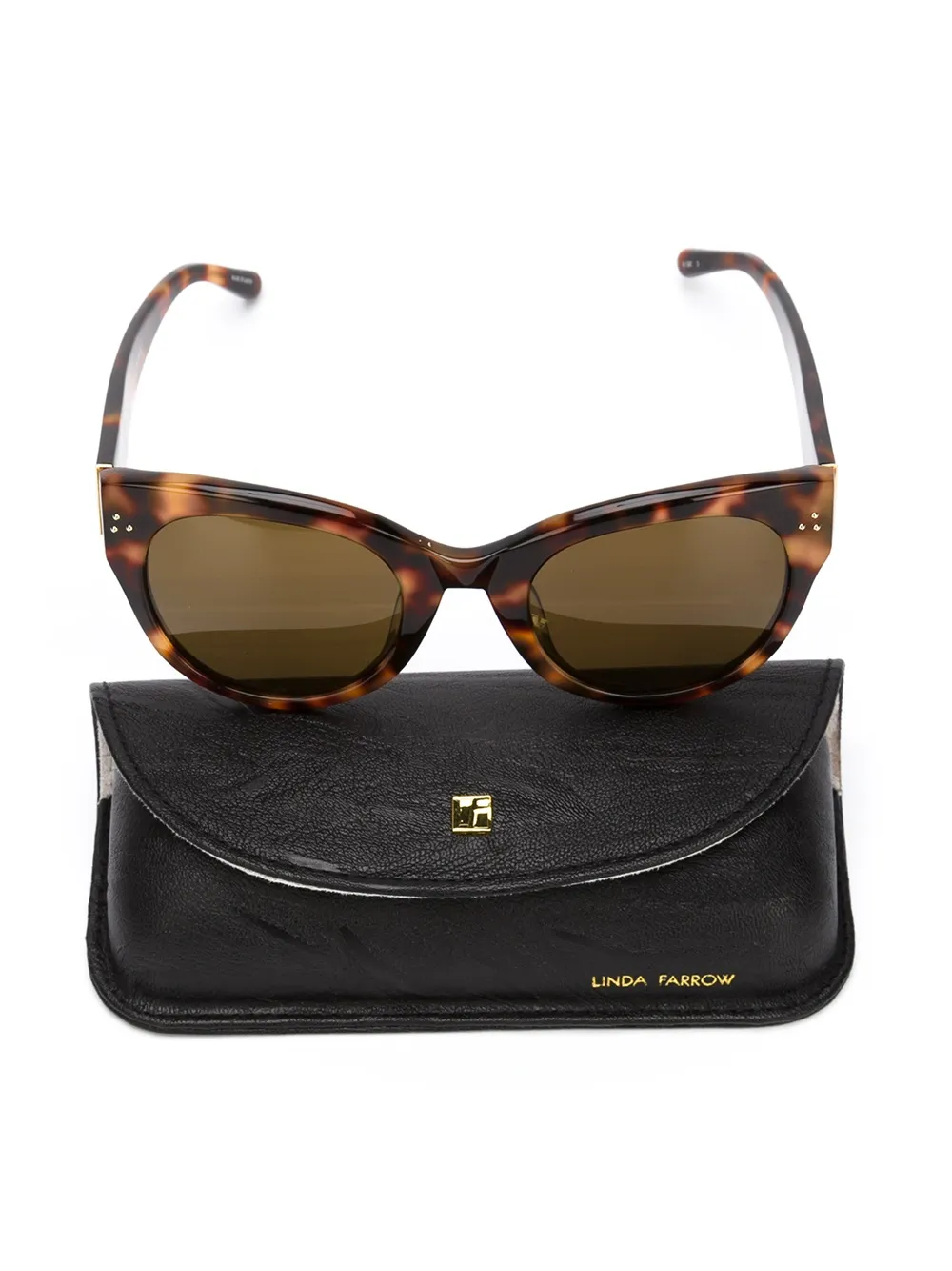 Linda Farrow cat-eye sunglasses Zwart