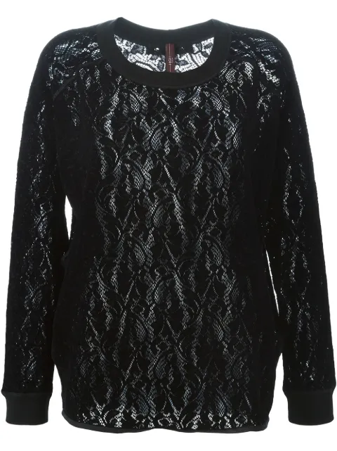High 'Assume' lace top