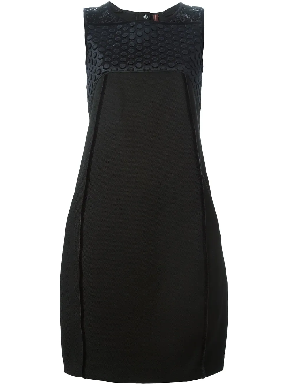 High 'Montage' dress - Nero