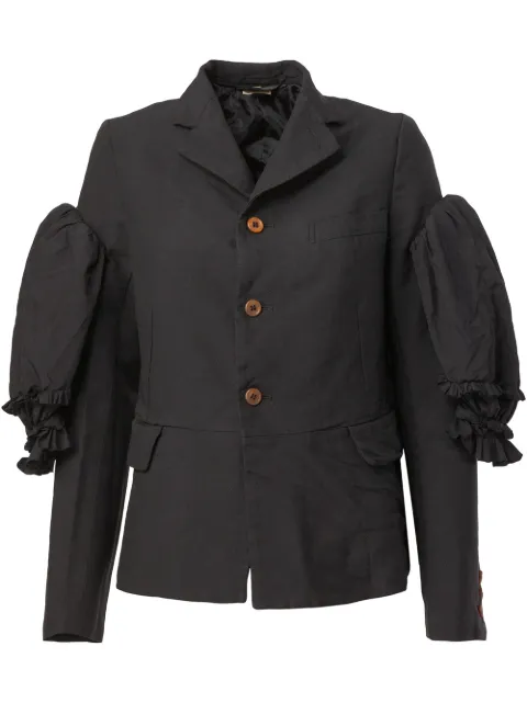 Comme Des Garçons ruffle sleeve blazer