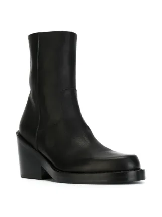 ann demeulemeester double zip ankle boots
