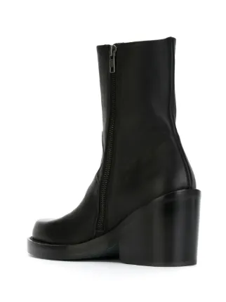 ann demeulemeester double zip ankle boots