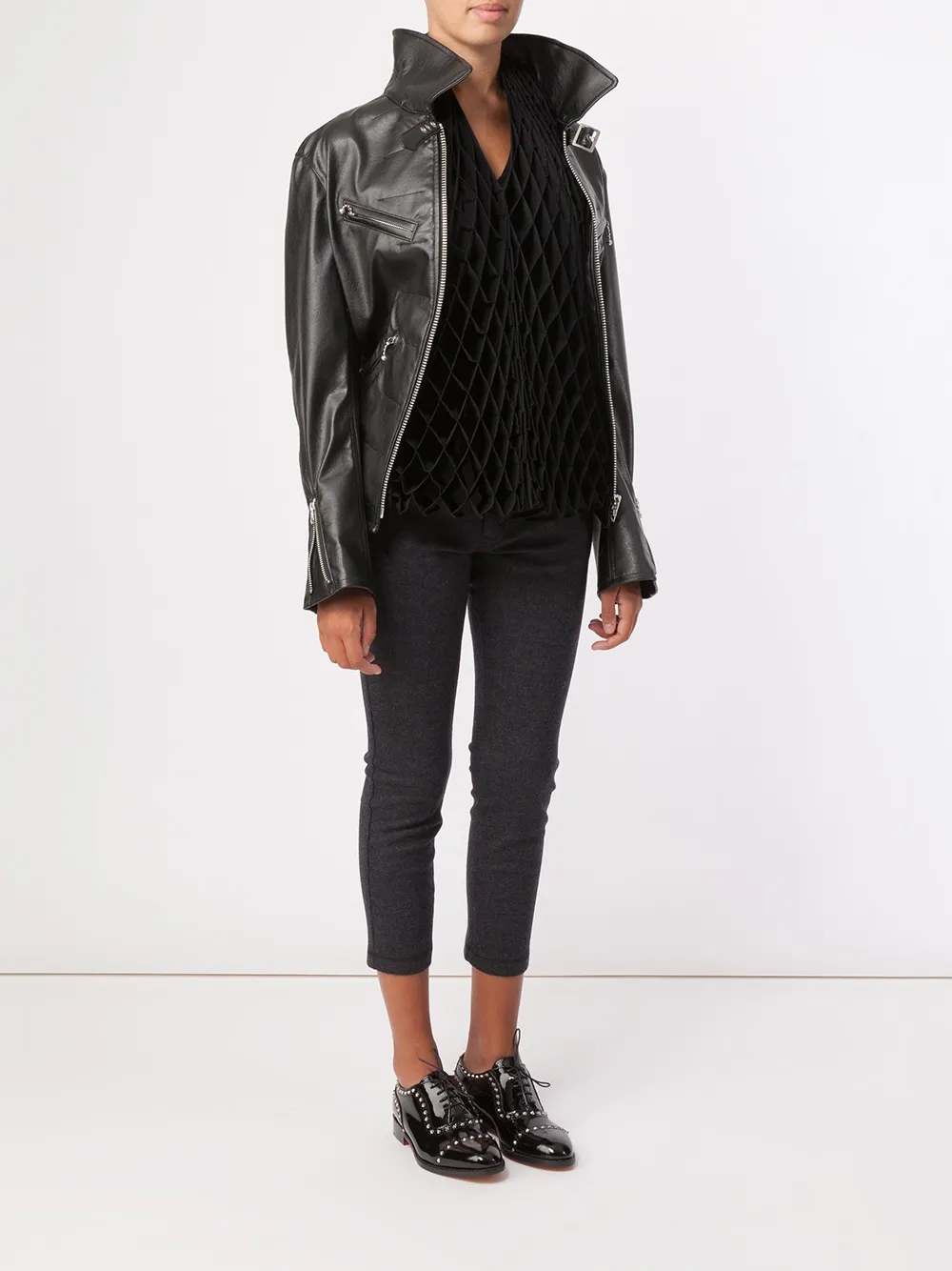 Junya Watanabe diamond concertina jacket | Leather Jackets | Image 2