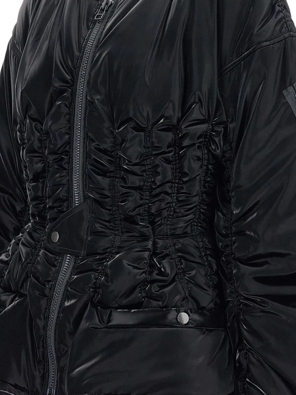 Junya Watanabe diamond concertina jacket Zwart