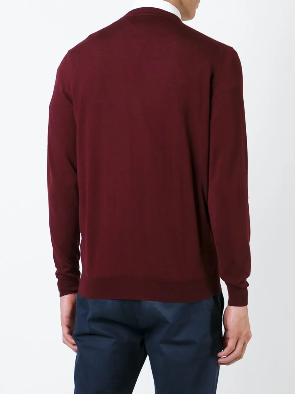 Drumohr v-neck cardigan Rood