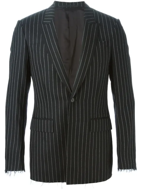 Givenchy frayed pinstripe blazer