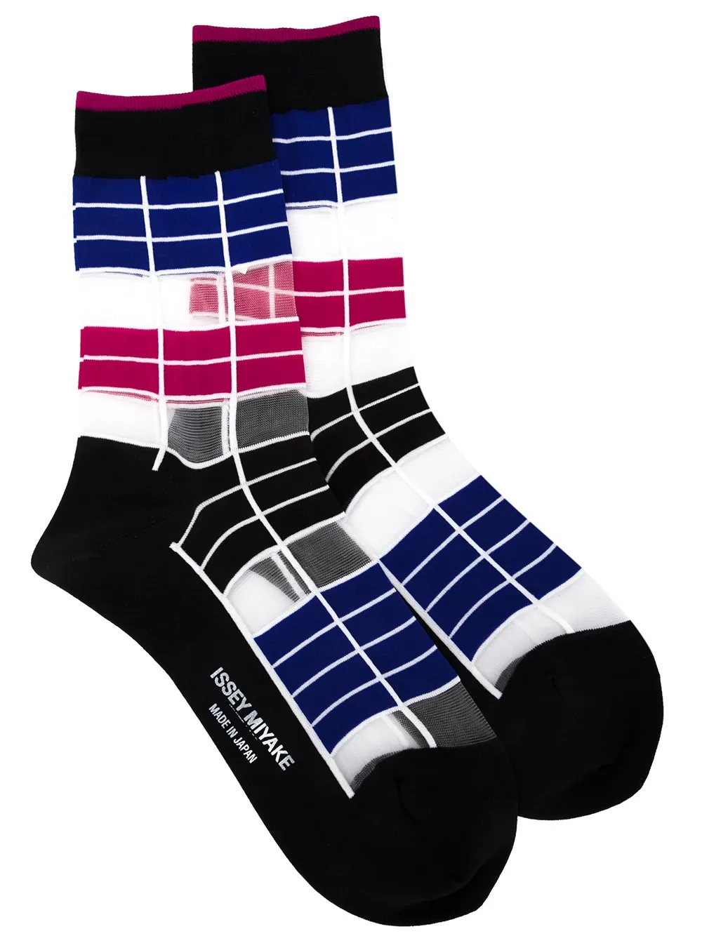 Issey Miyake striped socks - Nero