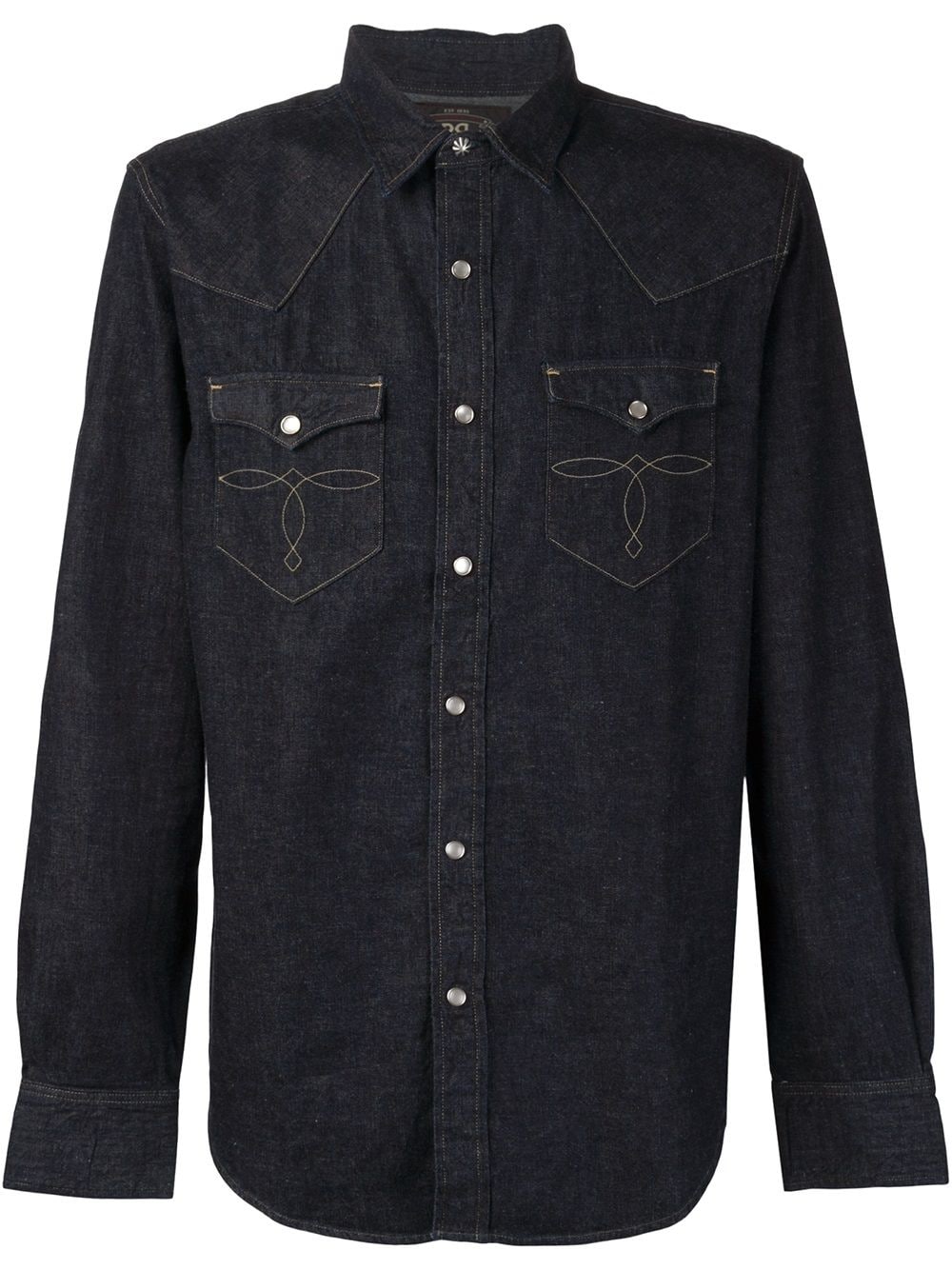 Shop Ralph Lauren Denim Western Shirt In 蓝色