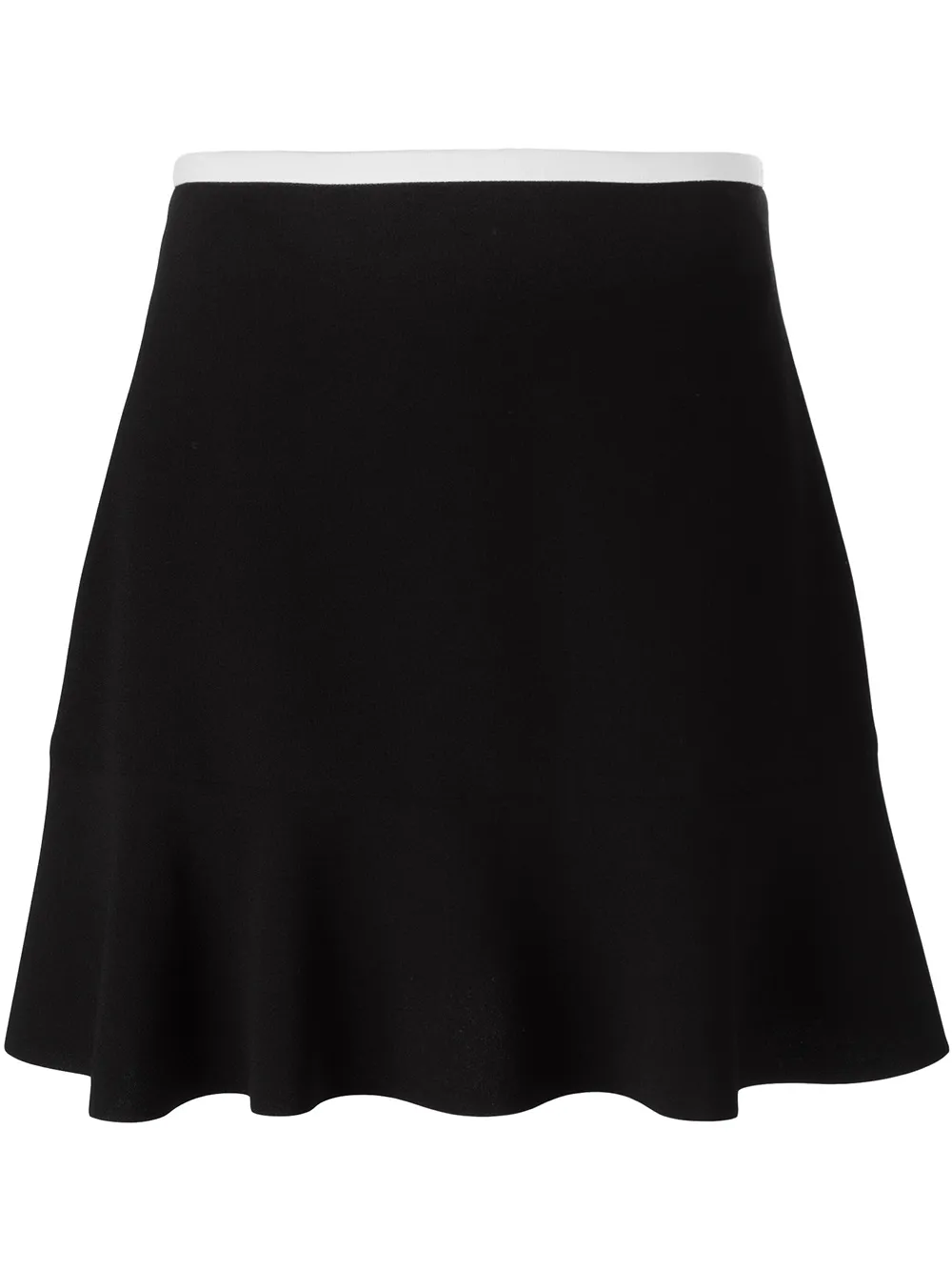 See by Chloé ruffled hem skirt - Nero