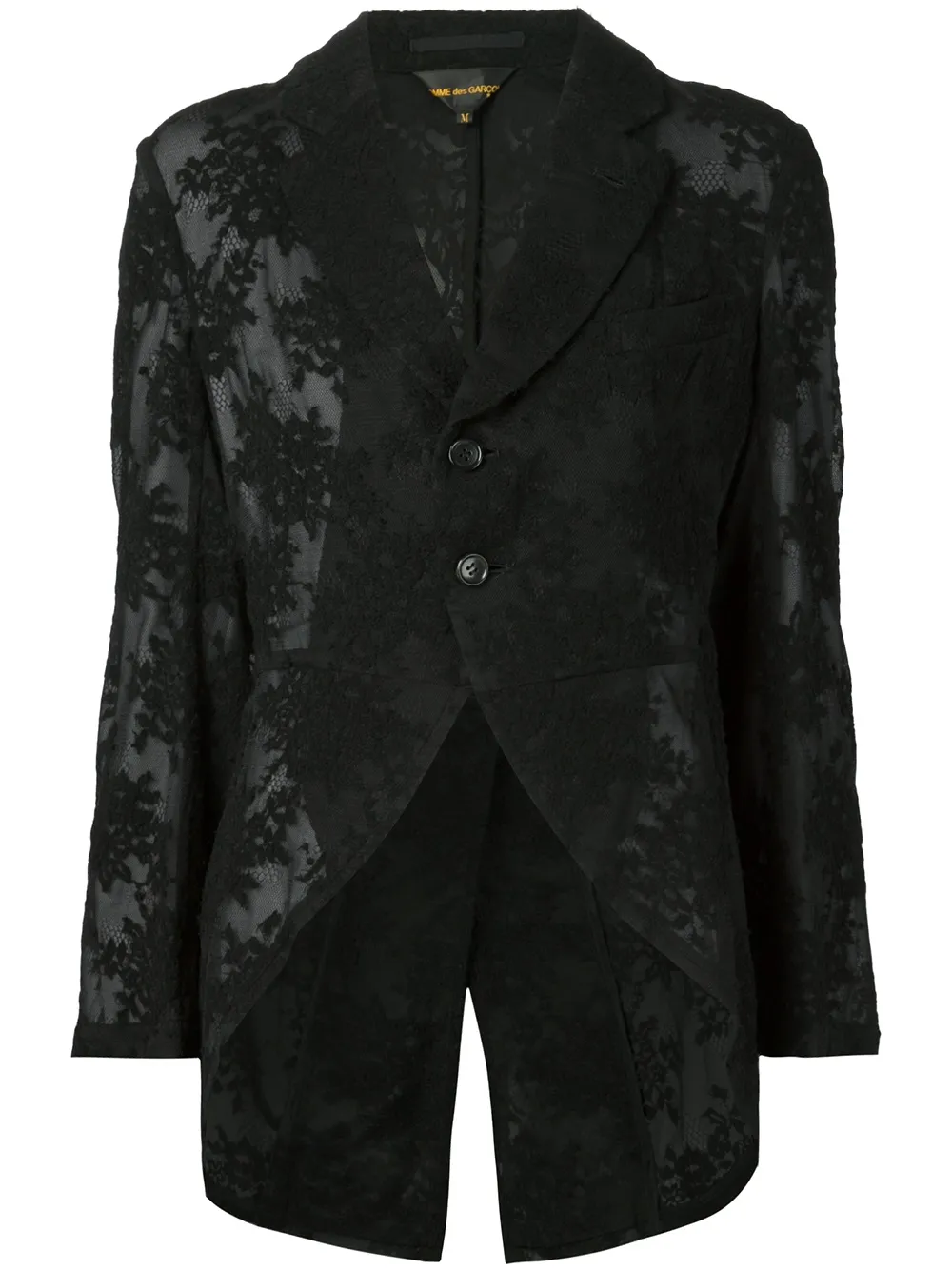 Comme Des Garçons lace blazer - Nero