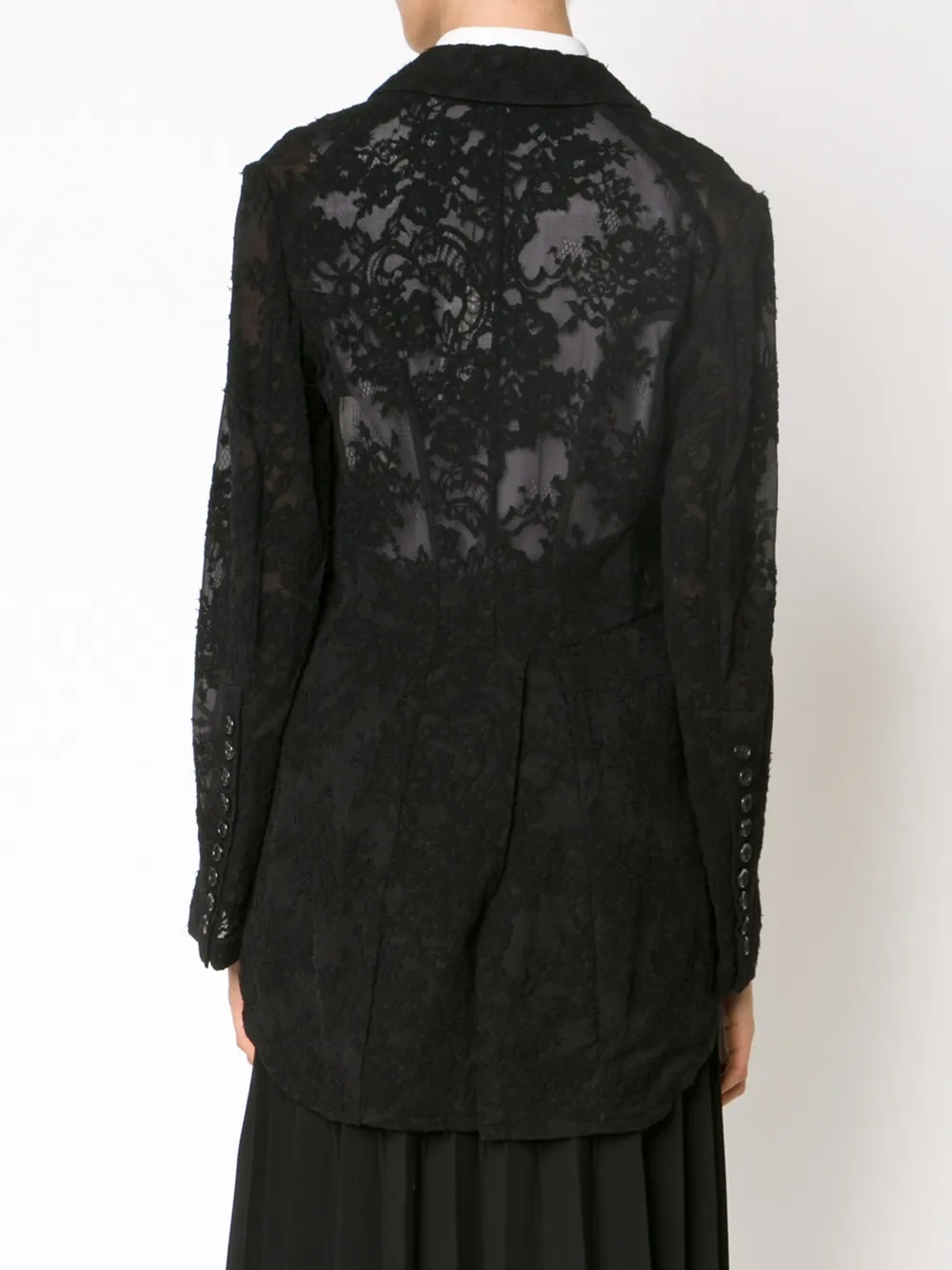 Comme Des Garçons lace blazer Zwart
