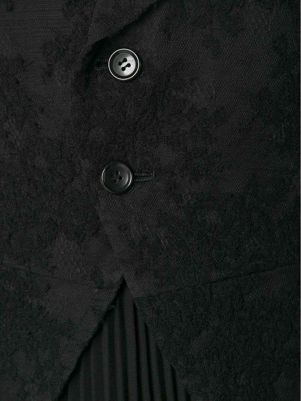 Comme Des Garçons lace blazer Zwart