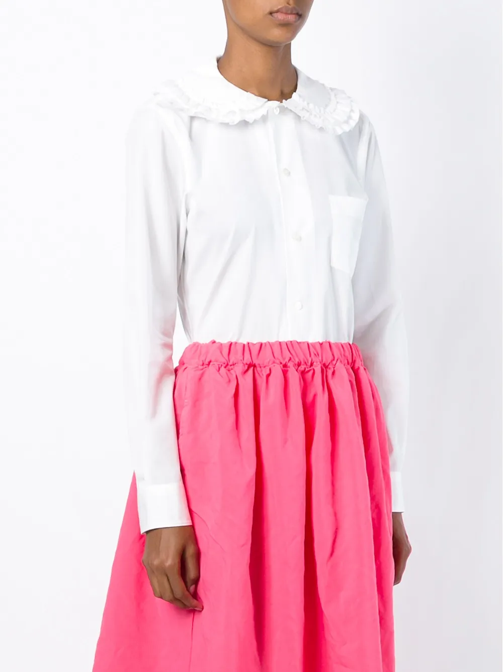 Comme Des Garçons Girl Peter Pan collar blouse Wit