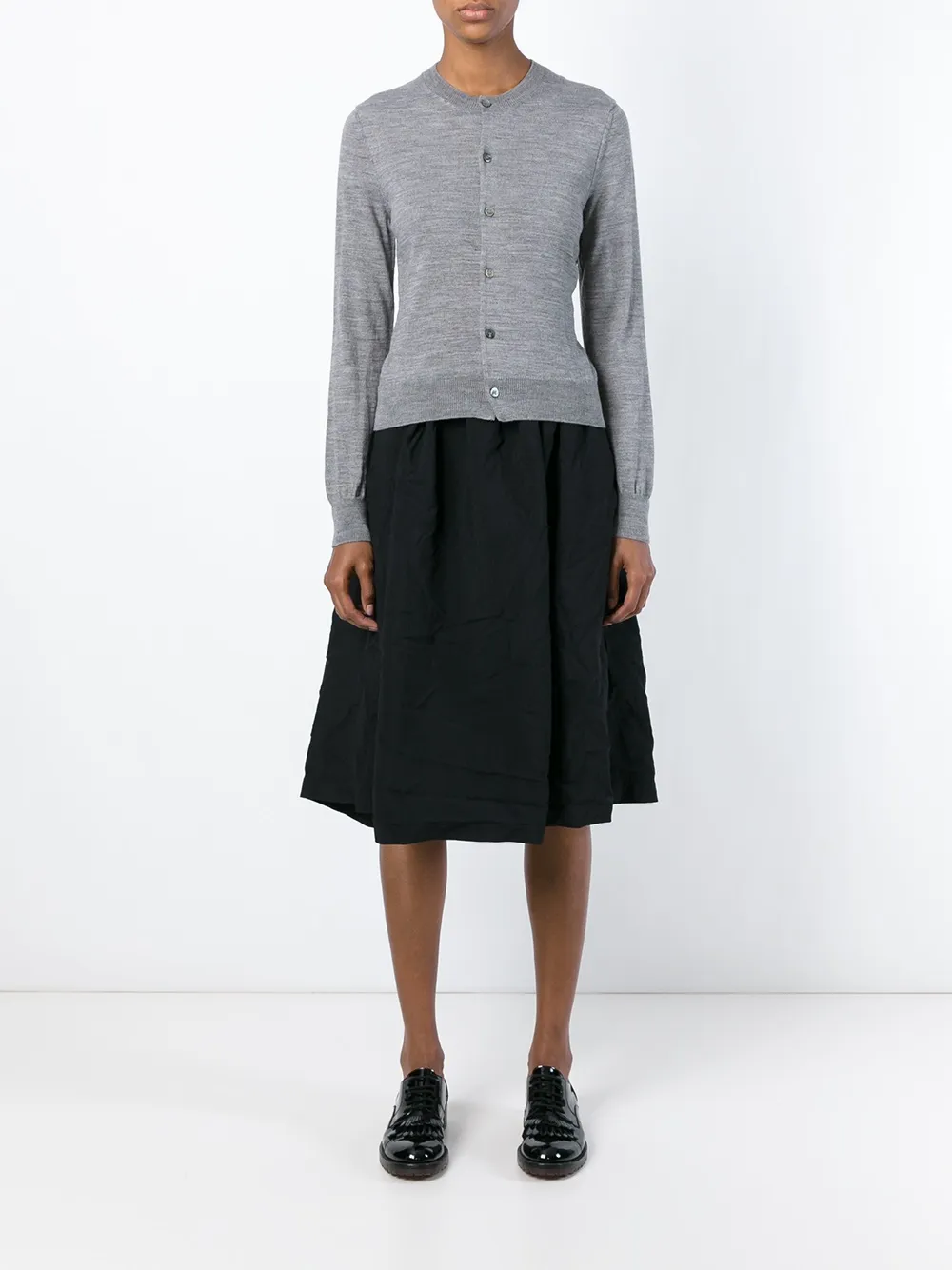 Comme Des Garçons Girl pleated midi-skirt - Zwart