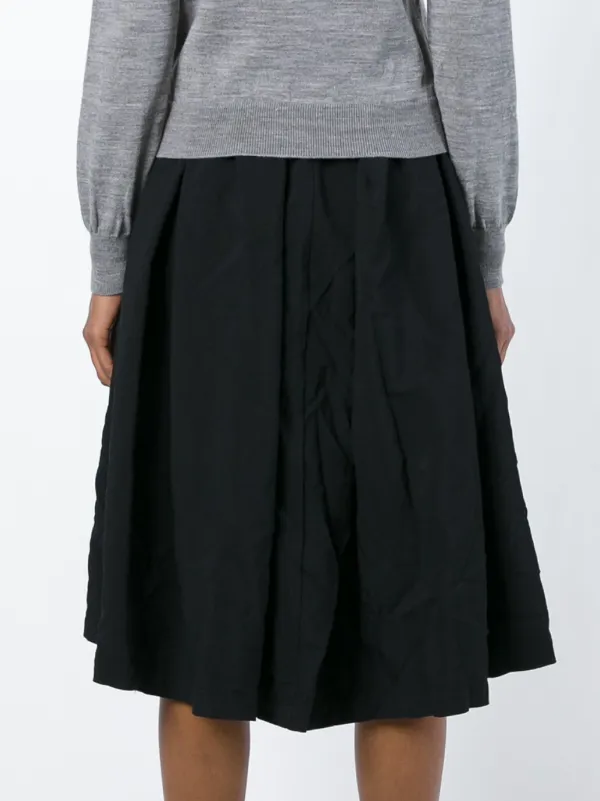 Comme Des Garçons Girl ミドル丈 プリーツスカート | ブラック