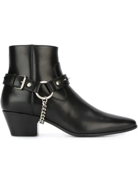 saint laurent wyatt ankle boots