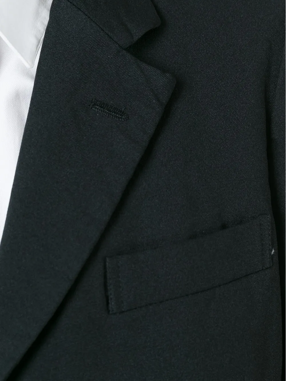 Comme Des Garçons Asymmetric Blazer In Black